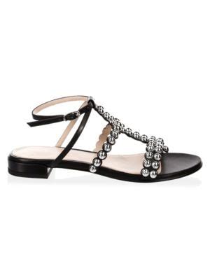 stuart weitzman tini leather sandals discount